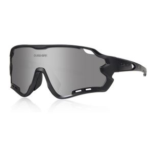 QUESHARK Phantom Silver Cycling Glasses