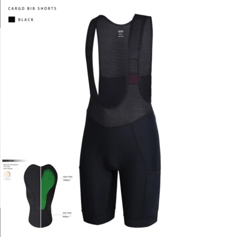 Adventure cargo bib shorts 4